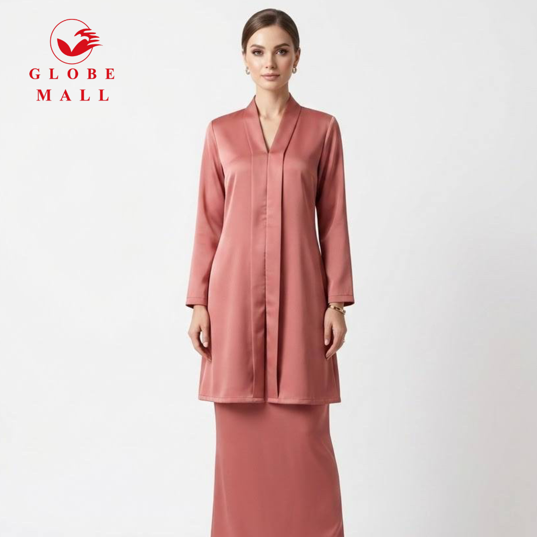 Plain Satin Modern Kebaya Set