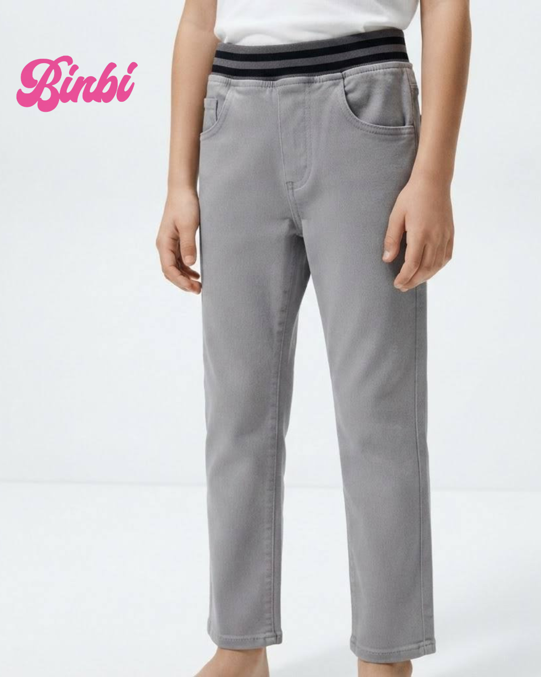 Kids' Elastic Waist Long Pants
