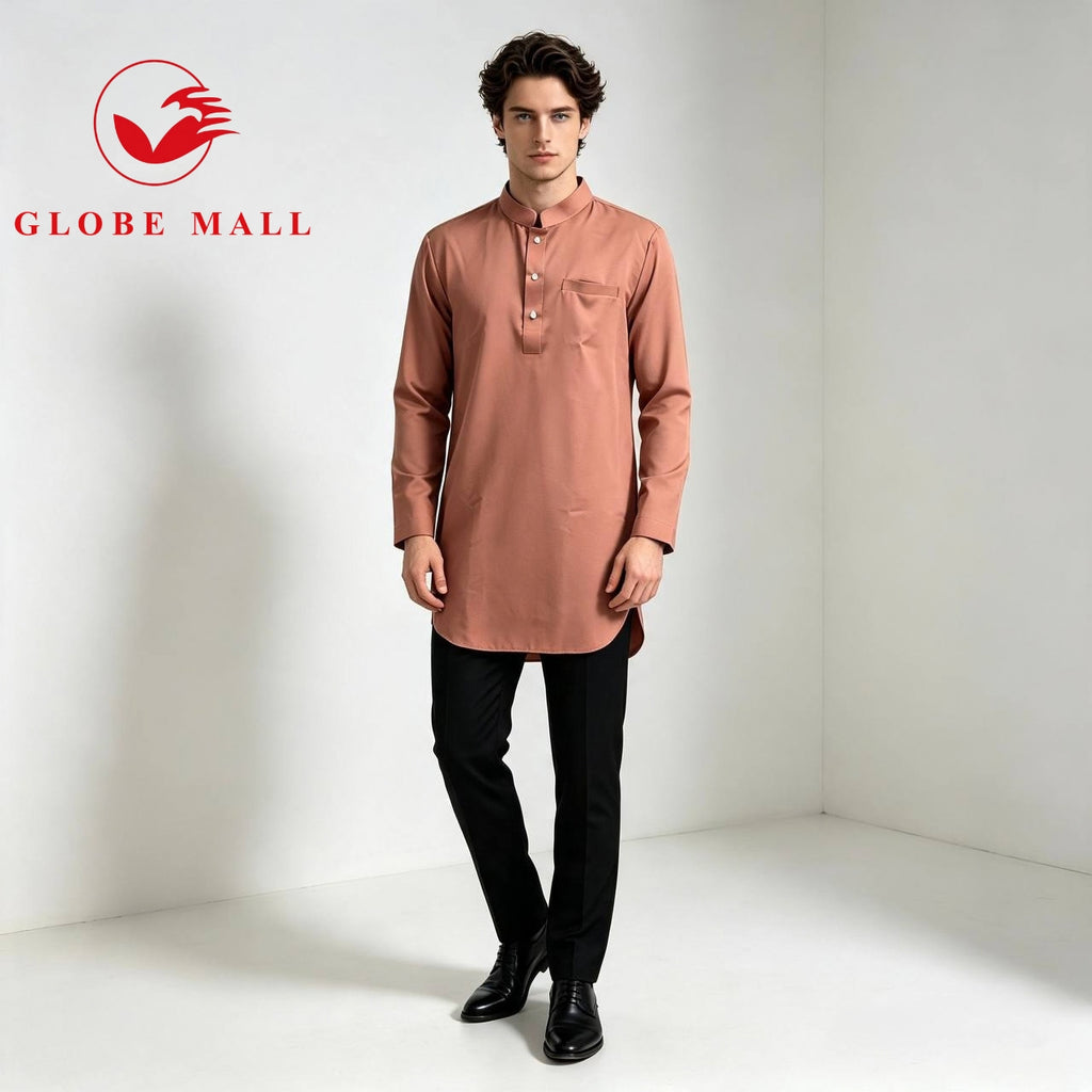 Men’s Classic Minimalist Long Sleeve Kurta