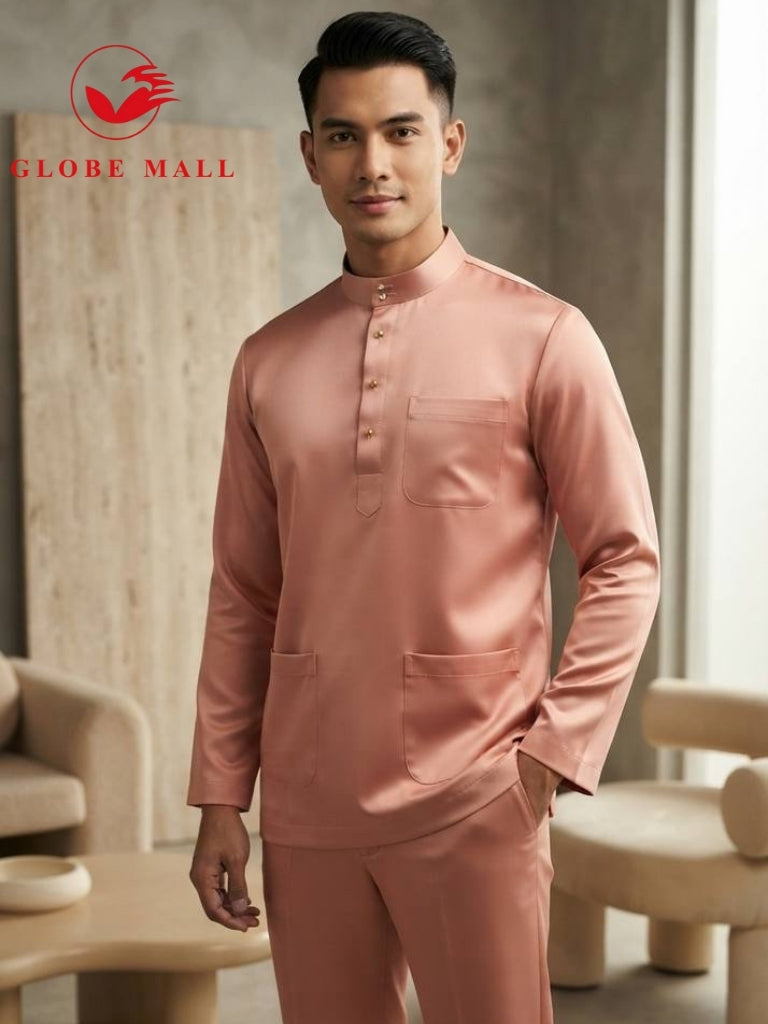 Aryan Premium Slim-Fit Baju Melayu Set
