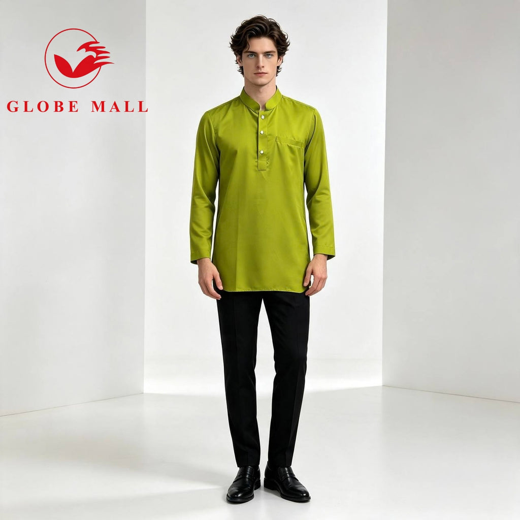 Men’s Classic Minimalist Long Sleeve Kurta