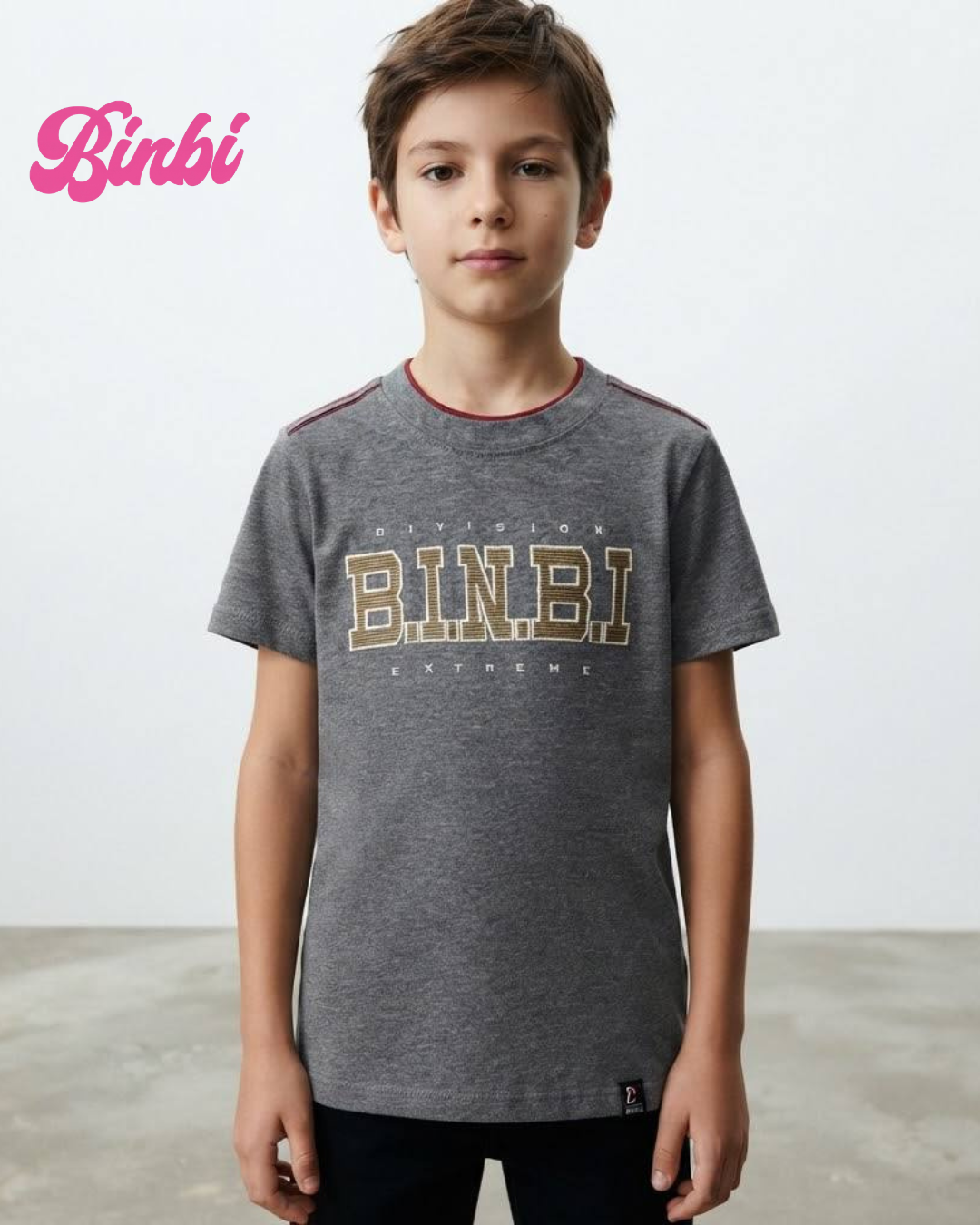 Boys' Short Sleeve Graphic T-Shirt BINBI Division Extreme