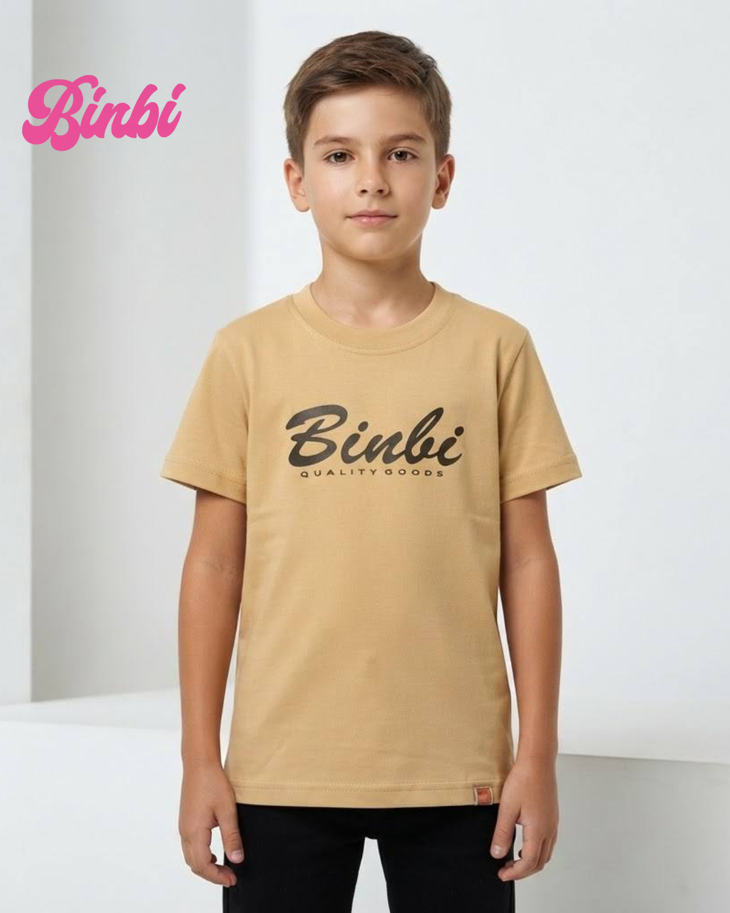 Boys' Short Sleeve Graphic T-Shirt Binbi Quality Goods