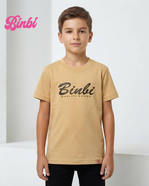 Boys' Short Sleeve Graphic T-Shirt Binbi Quality Goods