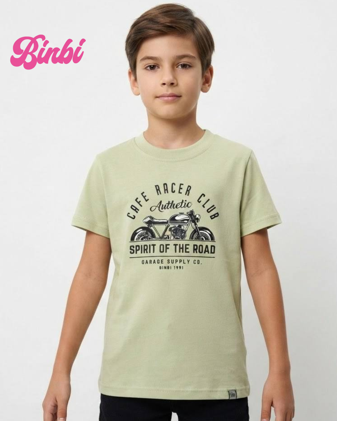 Boys' Short Sleeve Motorcycle Graphic T-Shirt