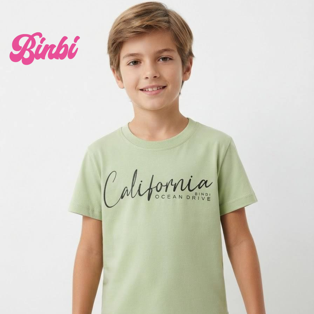 Boys' Short Sleeve Graphic T-Shirt California Ocean Drive