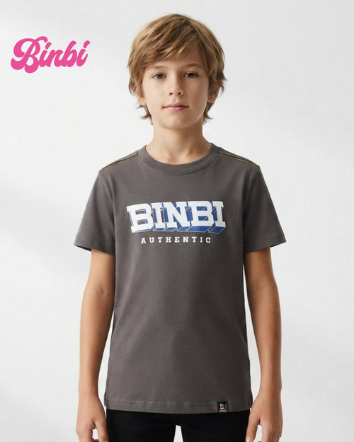 Boys' Short Sleeve Graphic T-Shirt BINBI Authentic