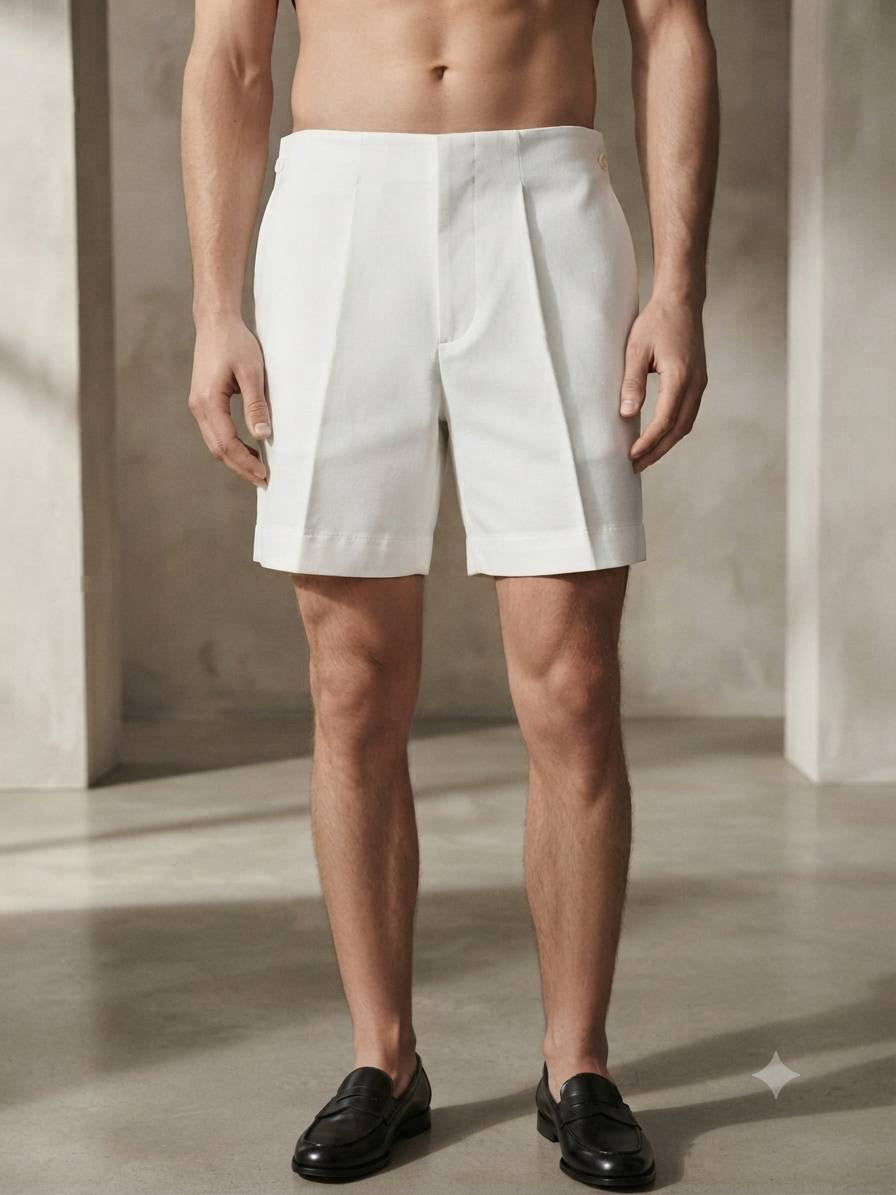Men's Tailored Pleated Shorts