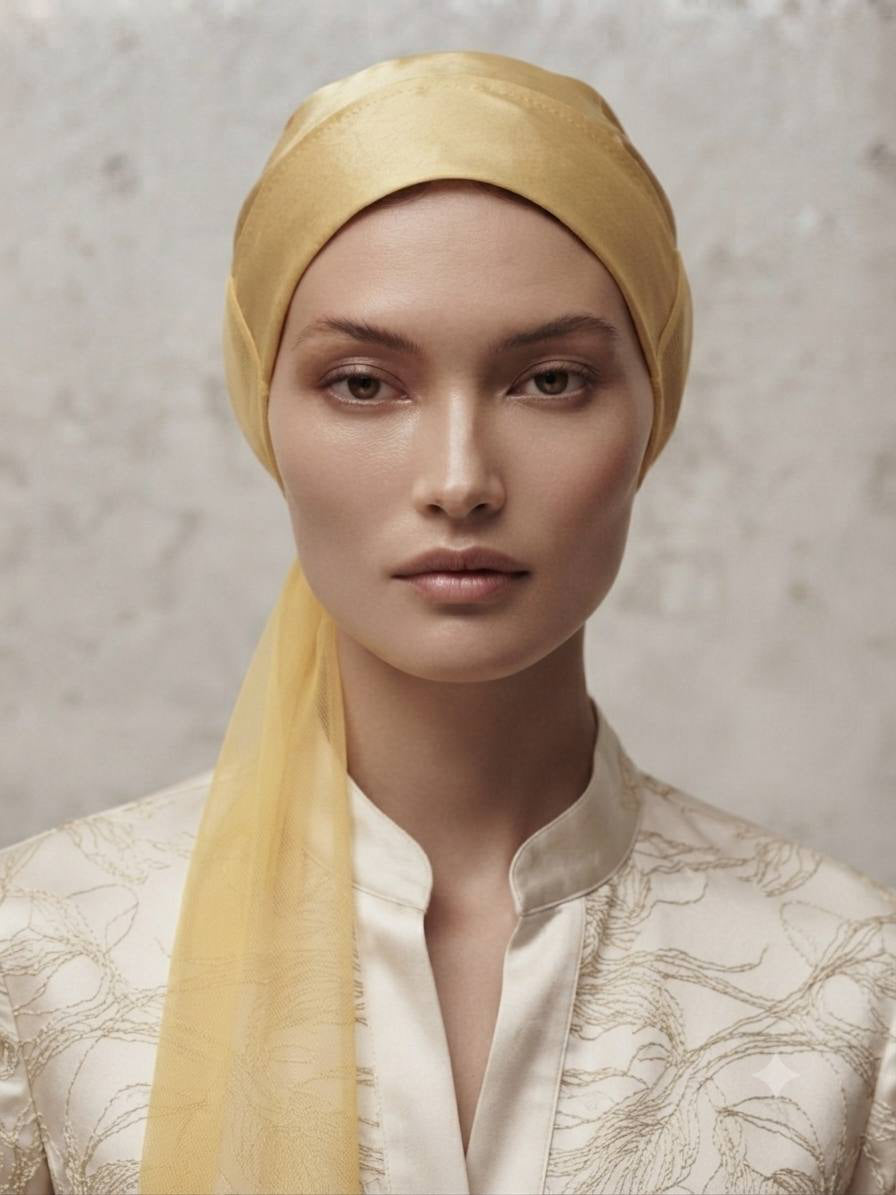 Women's Satin Tie-Back Turban Scarf