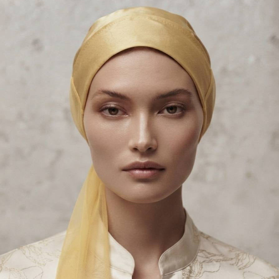 Women's Satin Tie-Back Turban Scarf