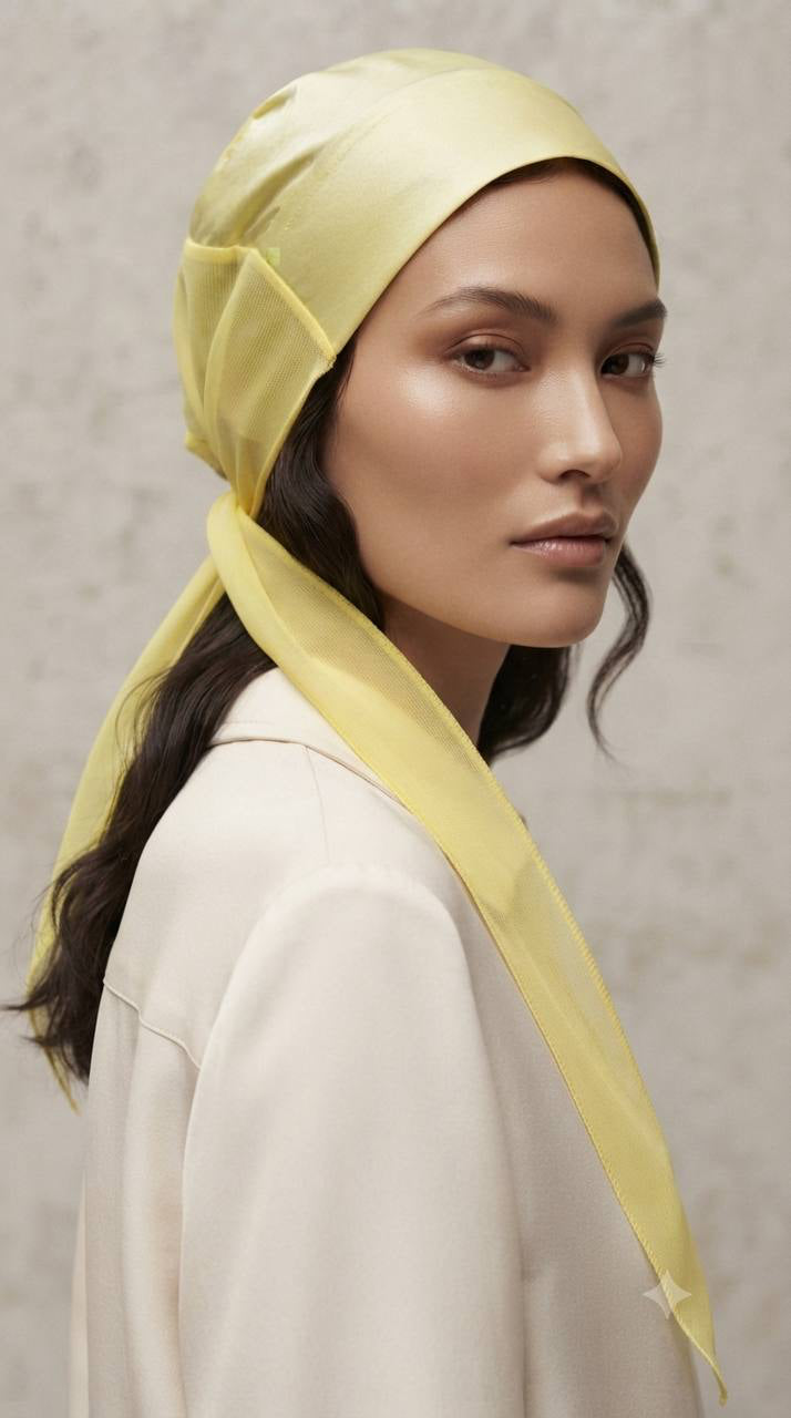 Women's Satin Tie-Back Turban Scarf