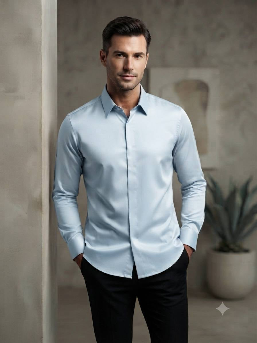 Men's Long Sleeve Button-Down Oxford Shirt