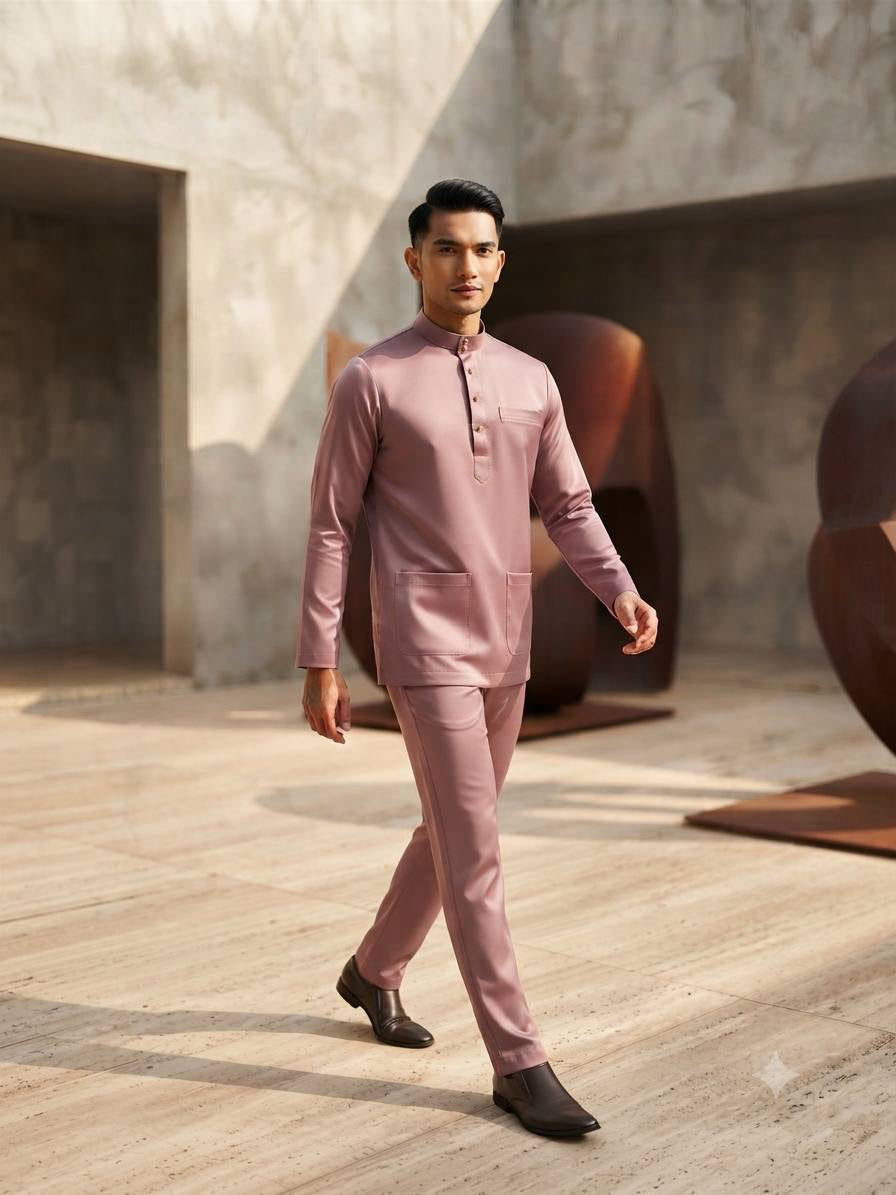 Aryan Premium Slim-Fit Baju Melayu Set