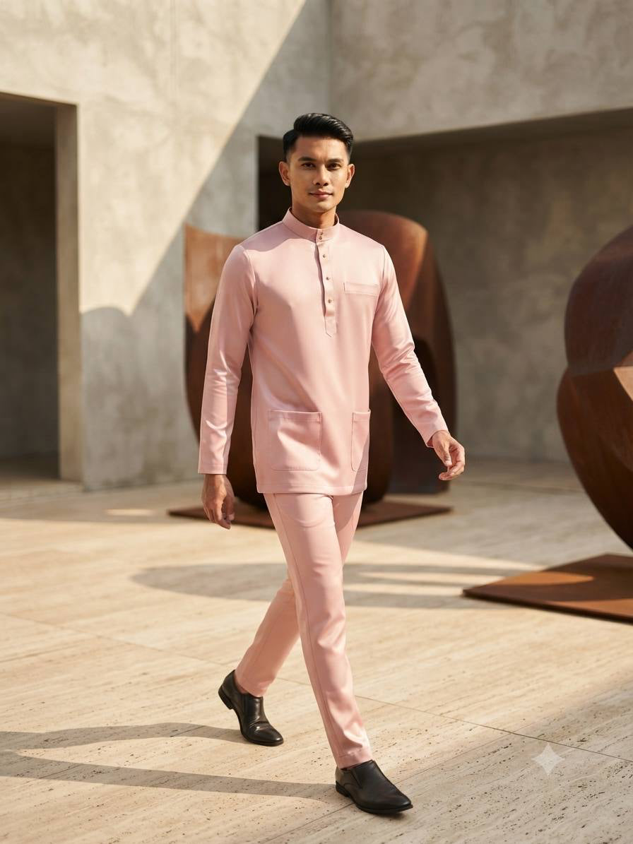 Aryan Premium Slim-Fit Baju Melayu Set