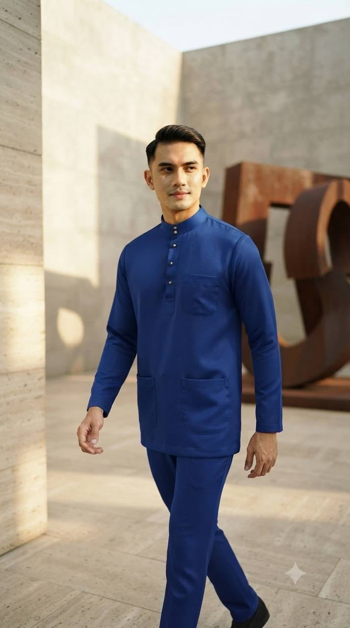 Aryan Premium Slim-Fit Baju Melayu Set