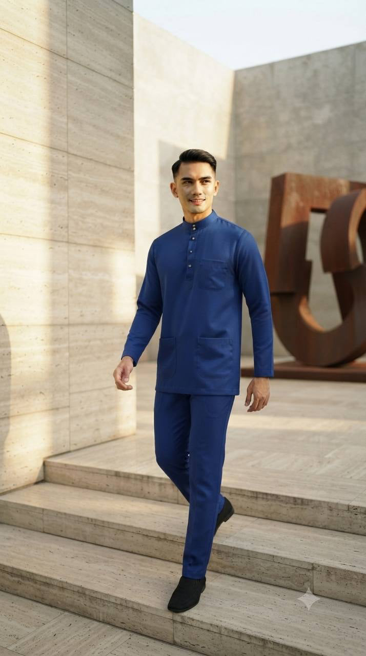 Aryan Premium Slim-Fit Baju Melayu Set
