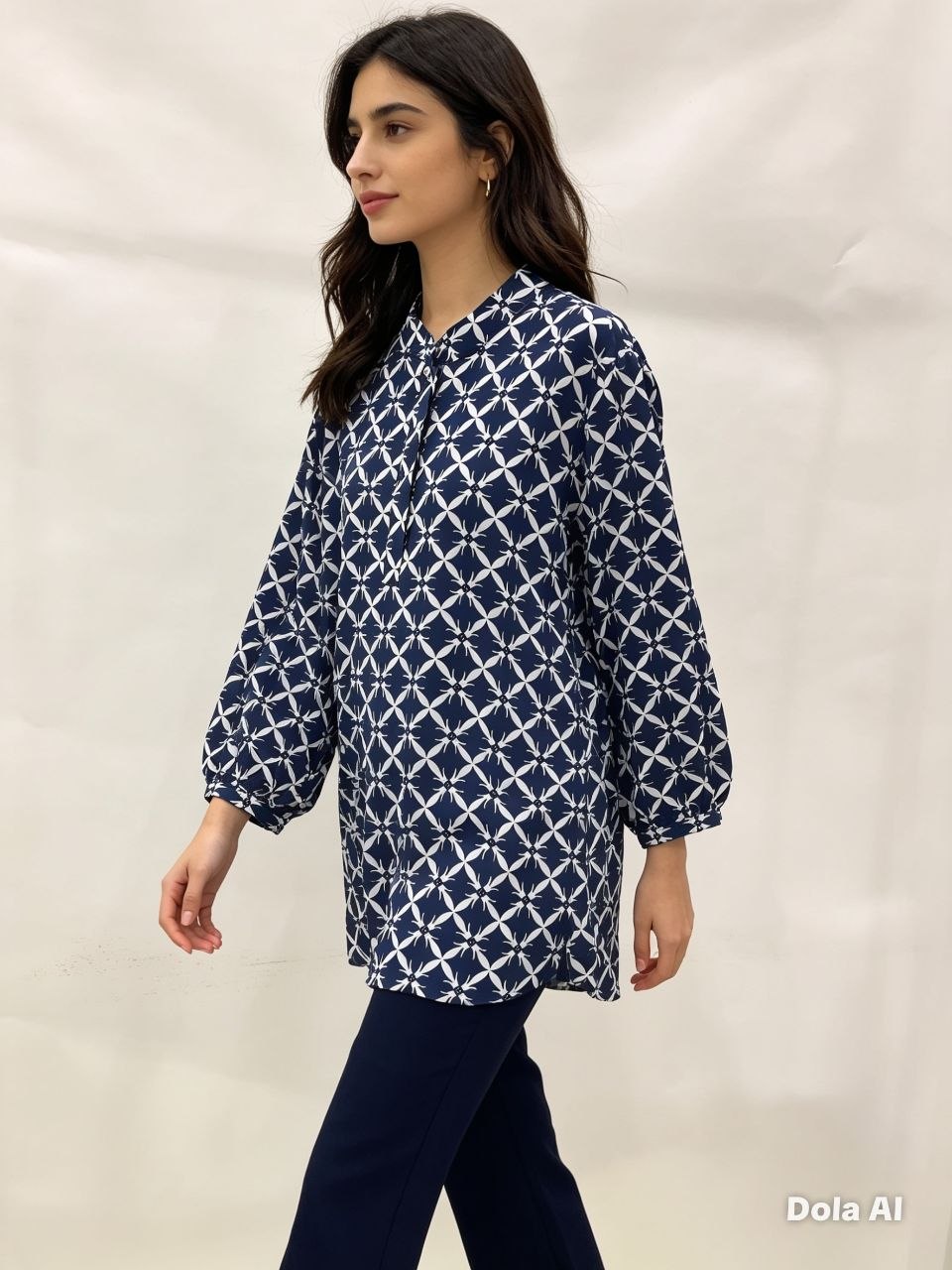 Prism Mosaic Mandarin Blouse