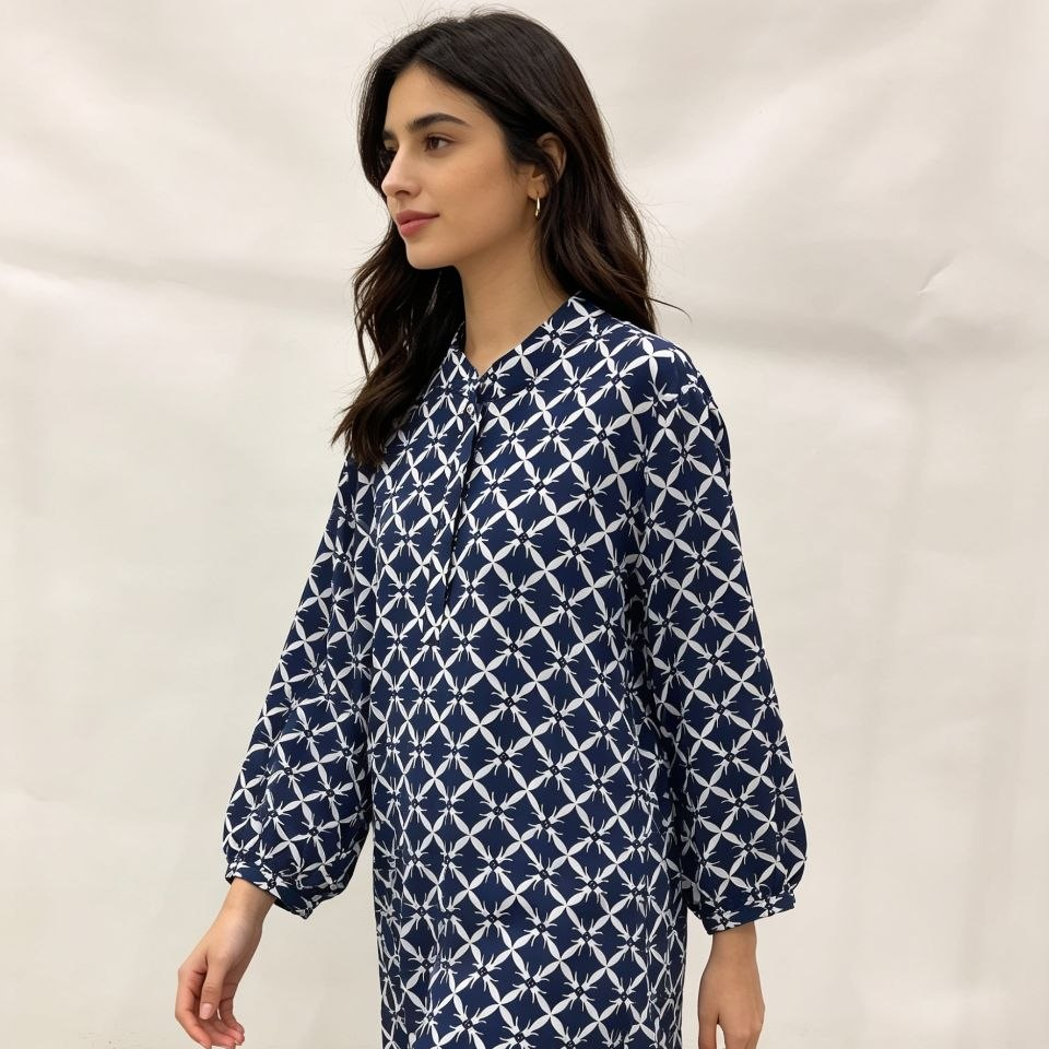 Prism Mosaic Mandarin Blouse