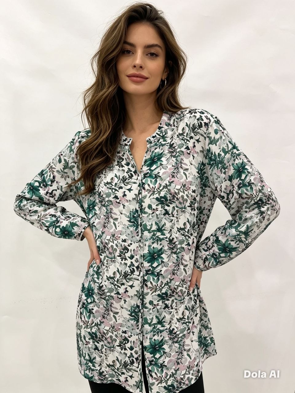 Blossom Meadow V-Neck Blouse