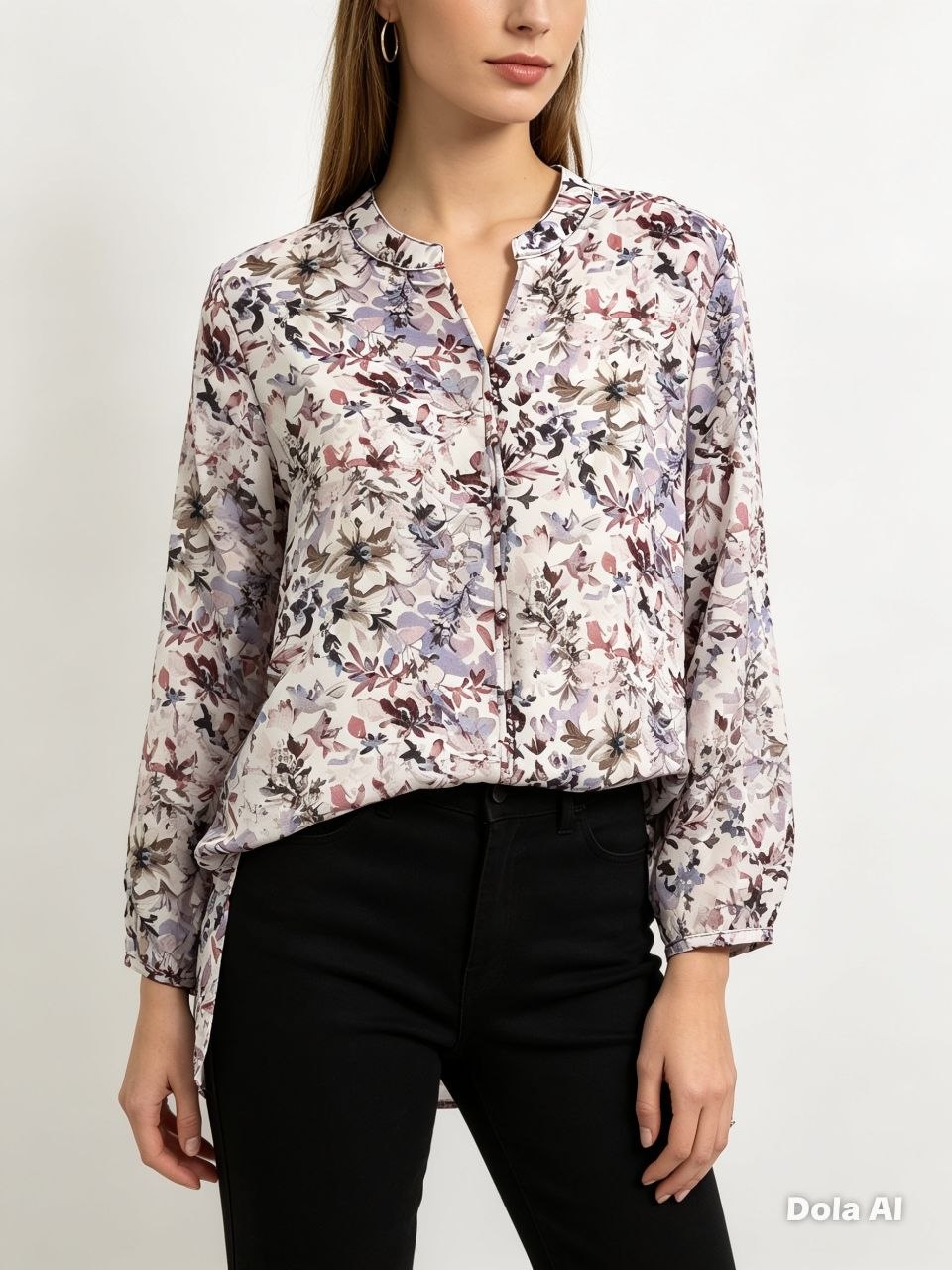 Blossom Meadow V-Neck Blouse