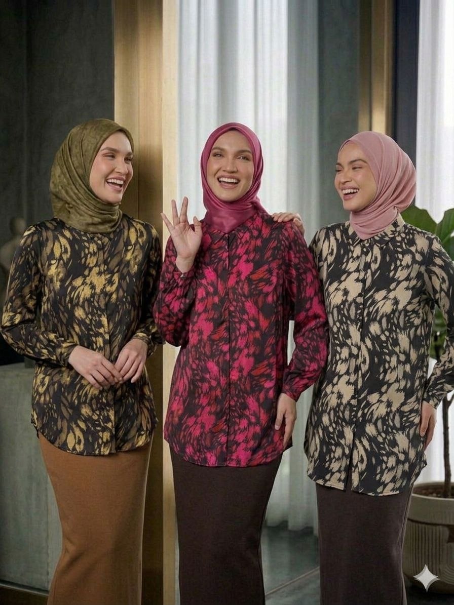 Artisanal Splash Modest Tunic