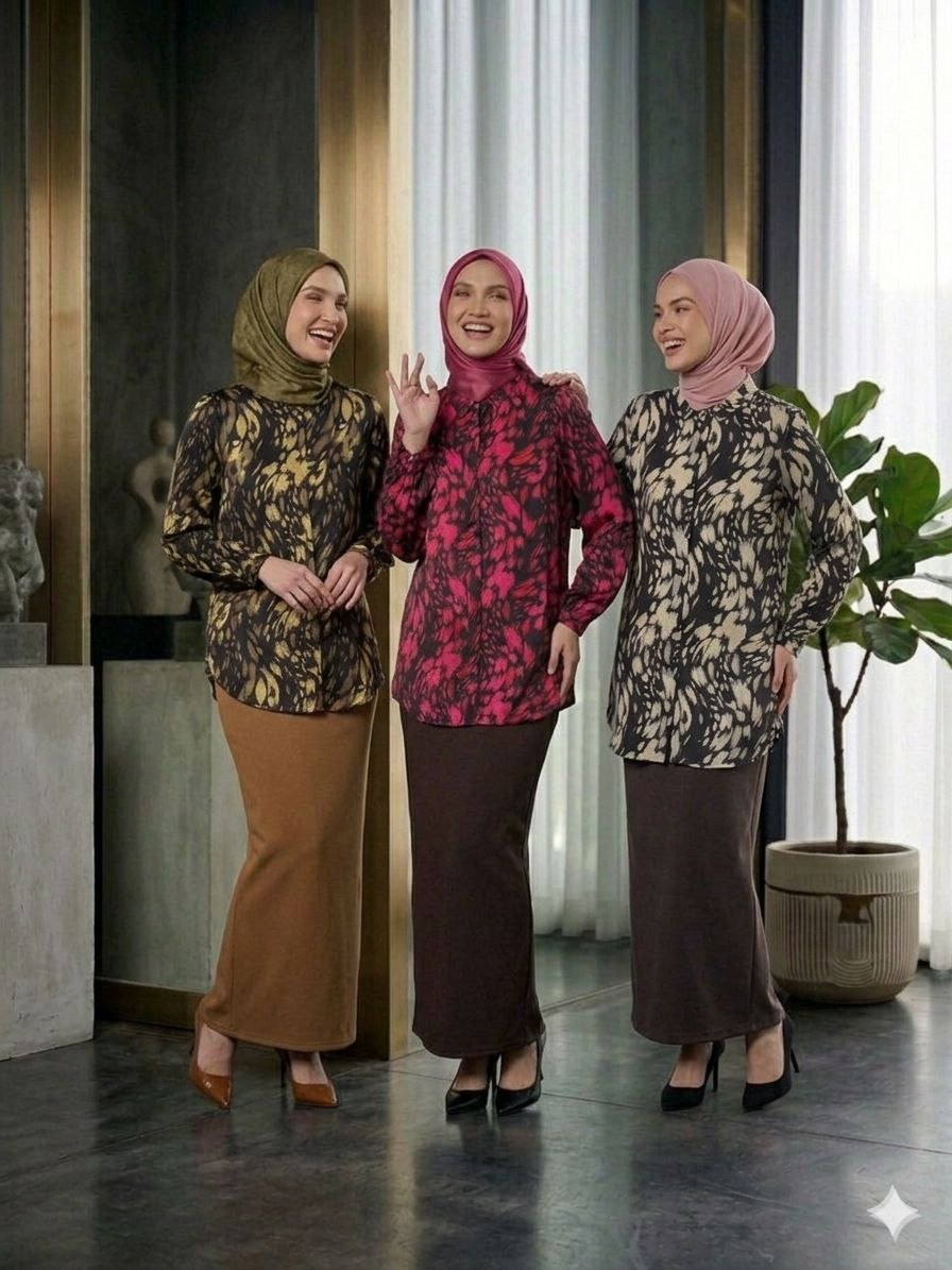 Artisanal Splash Modest Tunic