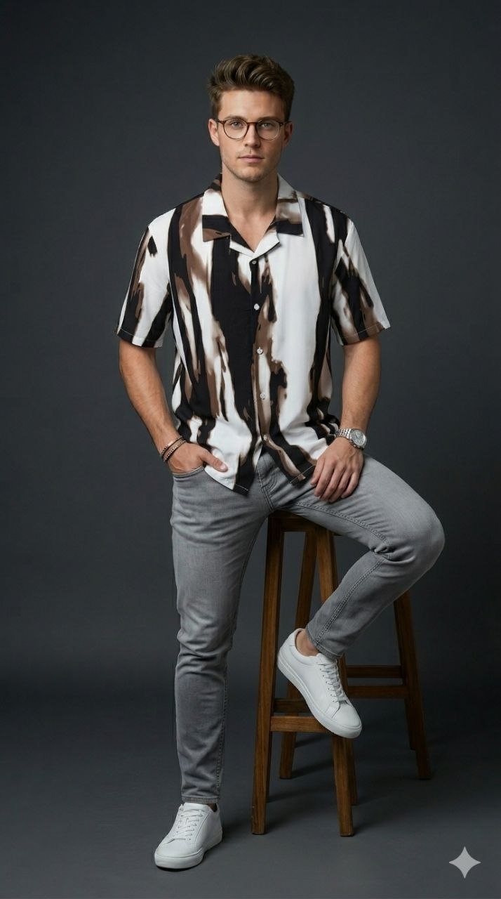 Riviera Abstract Resort Shirt