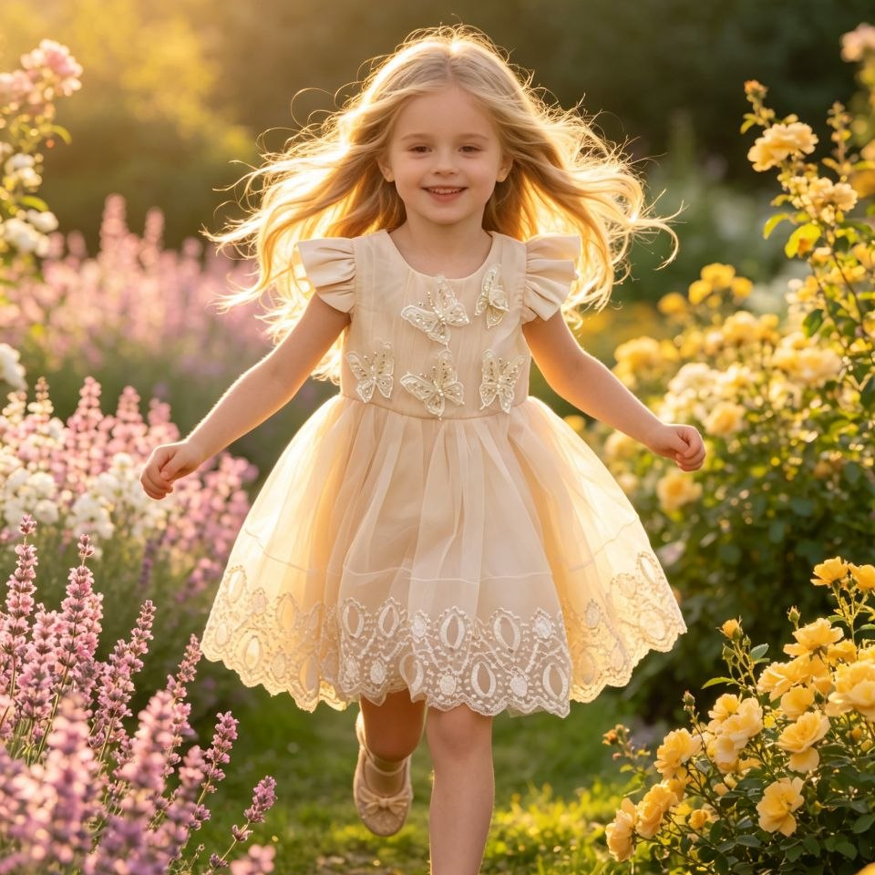 Enchanted Butterfly Embroidered Tulle Gown