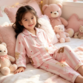 Candy Stripe Bow Pajama Set