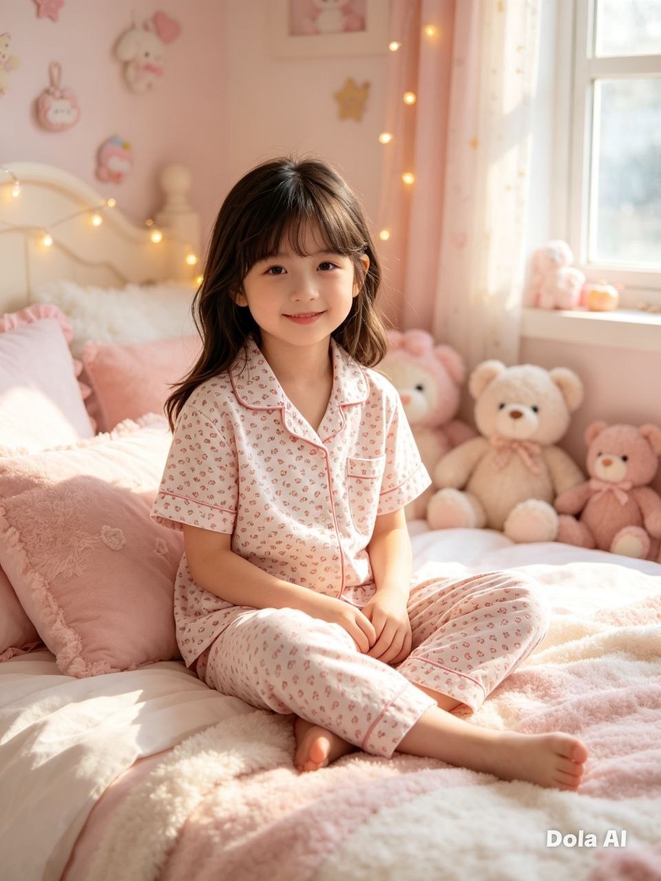 Starlight Ditsy Monochrome Pajama Set