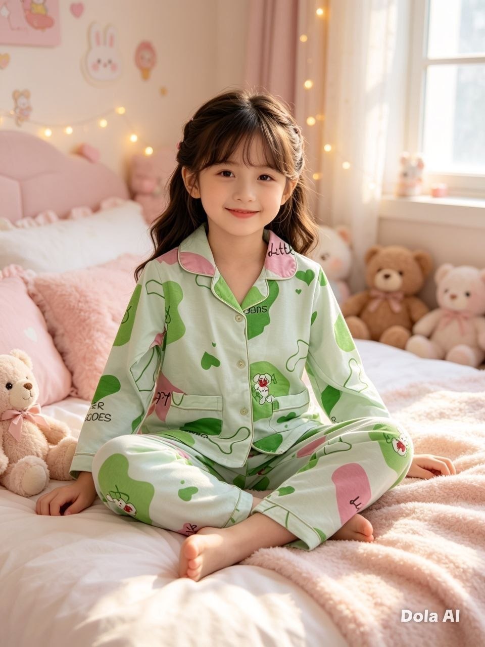 Lucky Clover Matcha Pajama Set