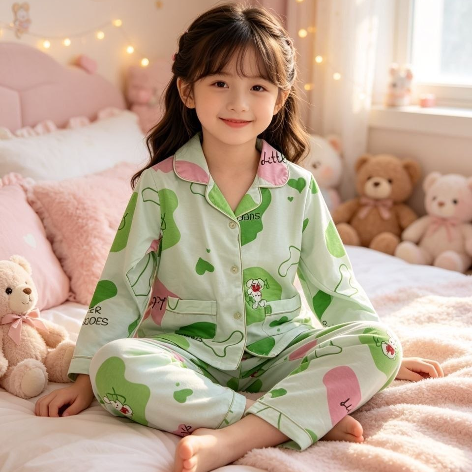 Lucky Clover Matcha Pajama Set