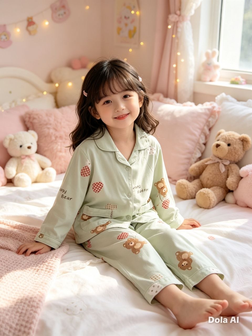 Lucky Clover Matcha Pajama Set