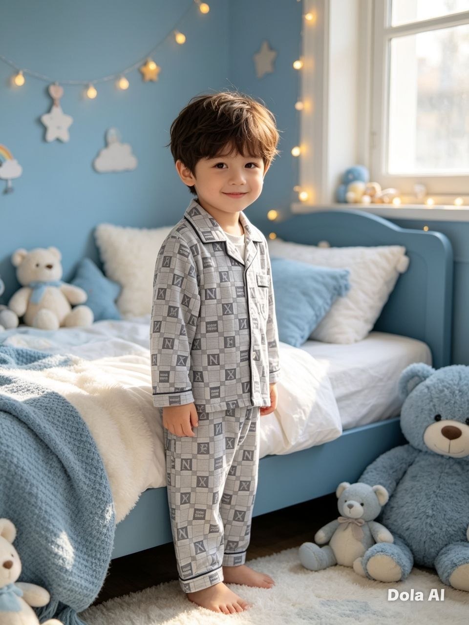 Cambridge Grid Check Pajama Set
