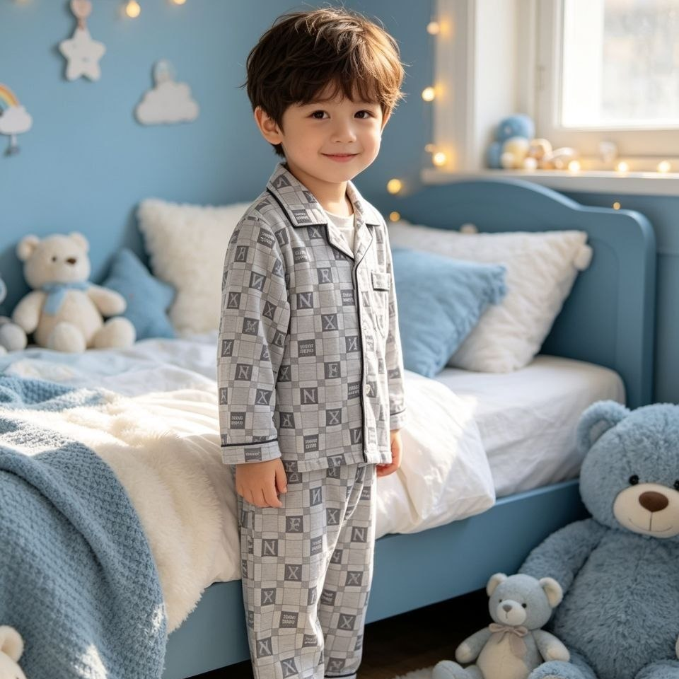 Cambridge Grid Check Pajama Set