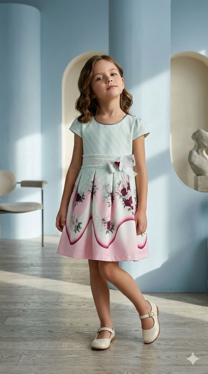 Sweet Butterfly Floral Day Dress