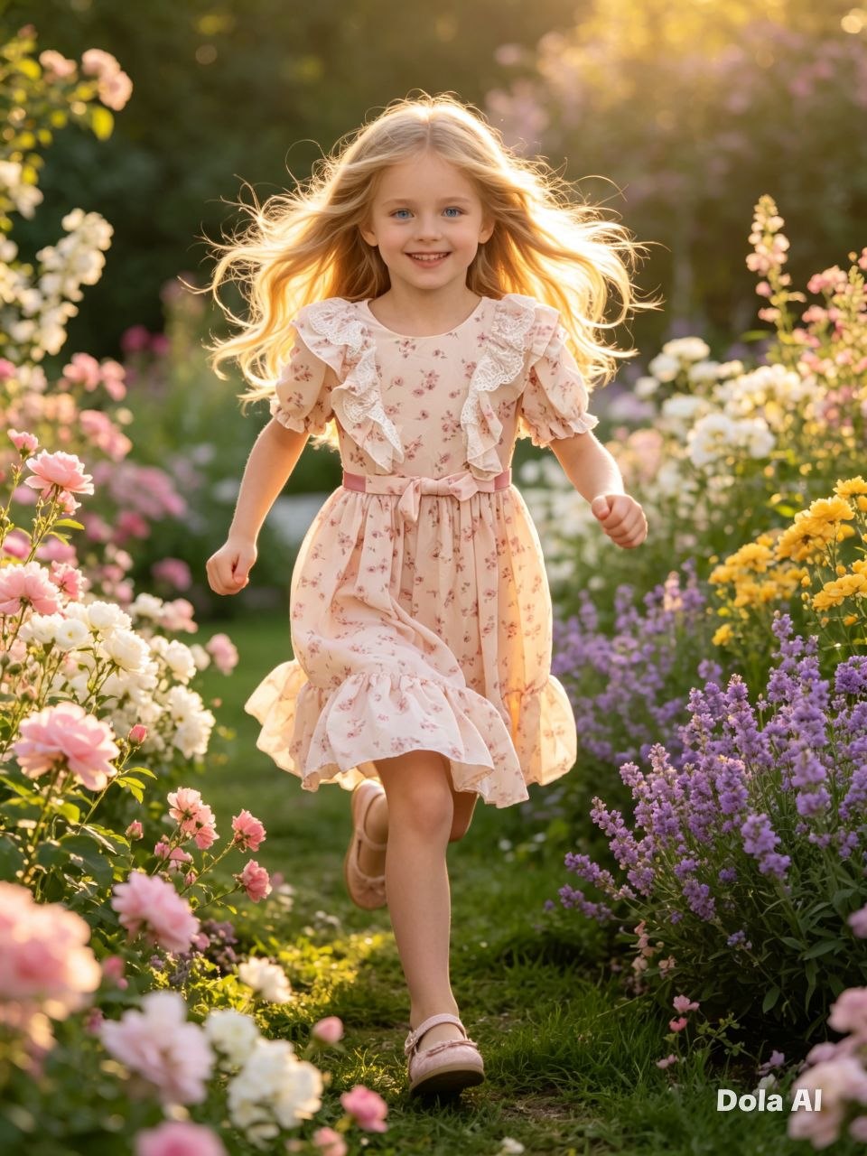 Seraphina Ruffled Cottagecore Floral Dress