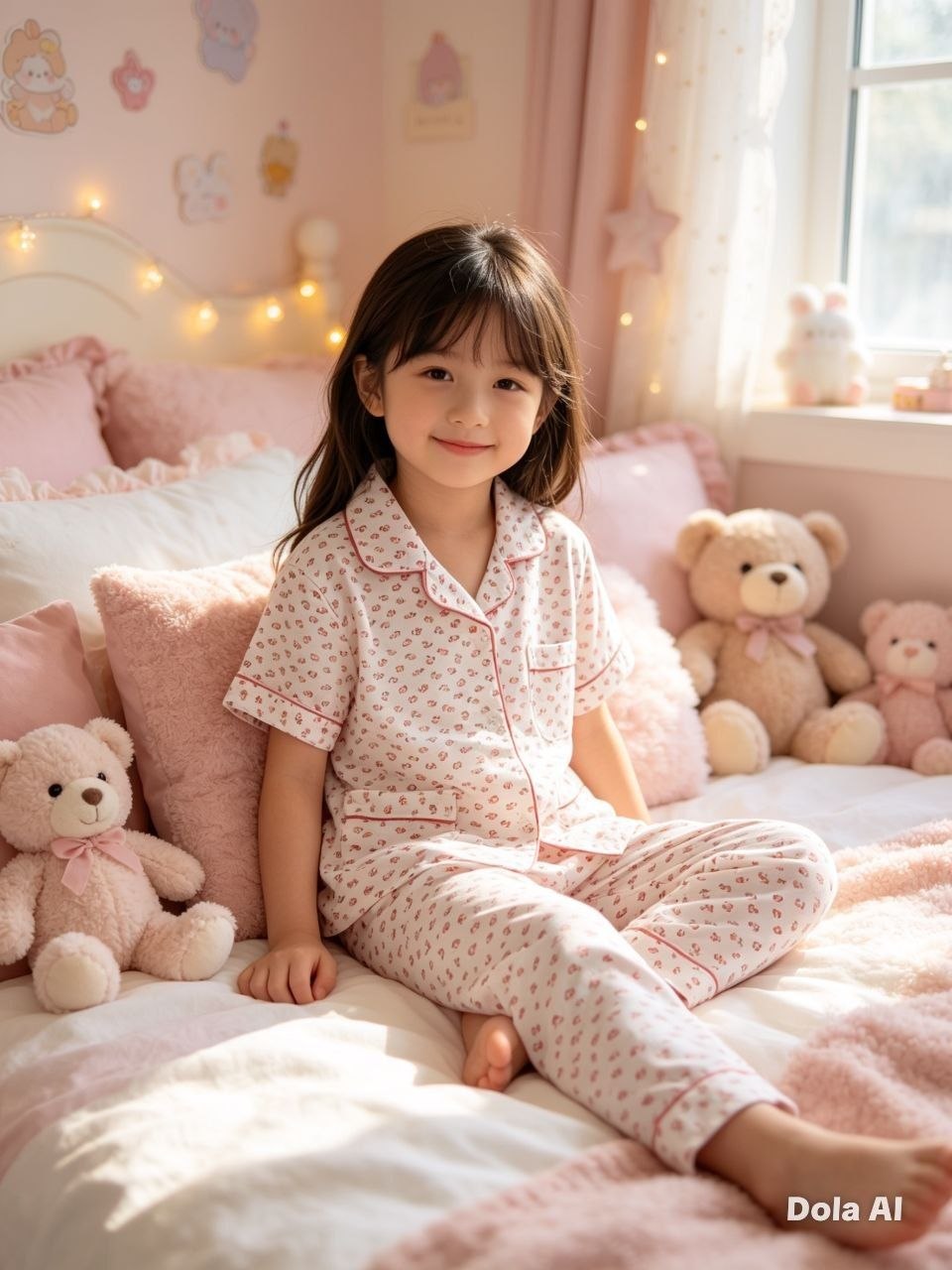 Starlight Ditsy Monochrome Pajama Set