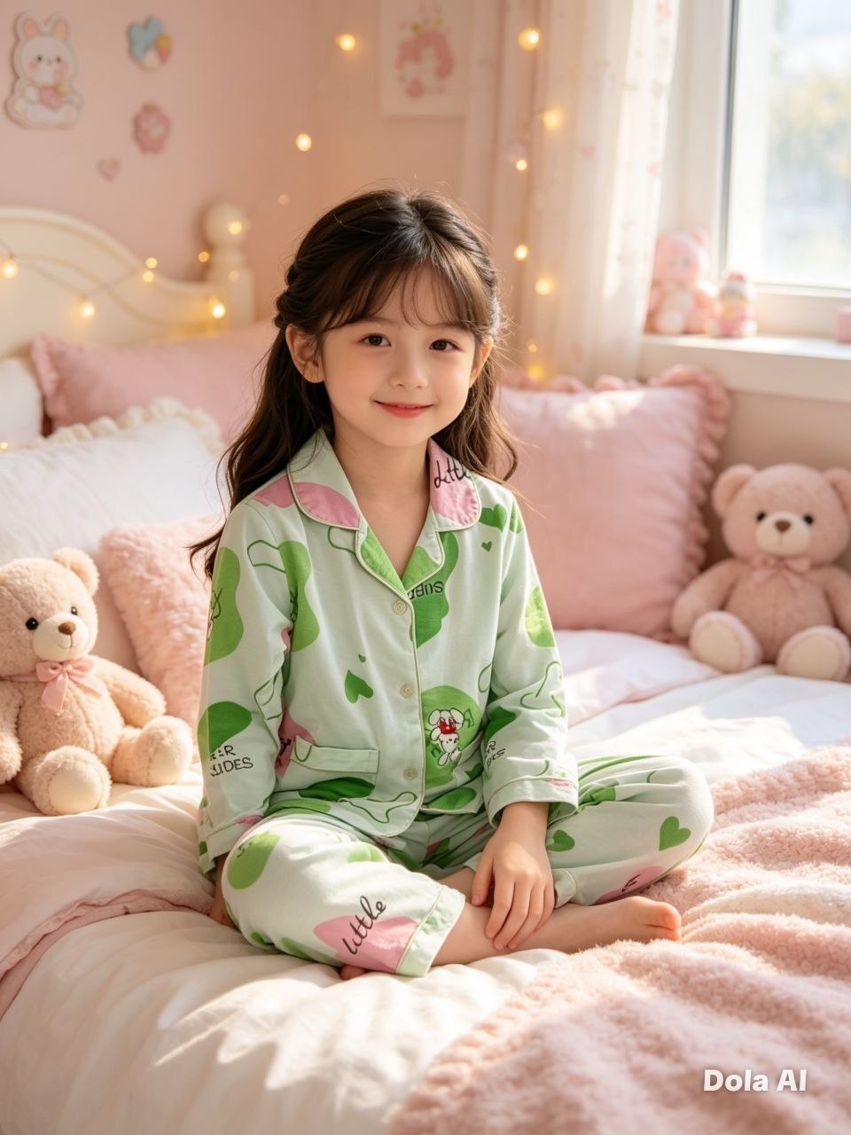 Lucky Clover Matcha Pajama Set