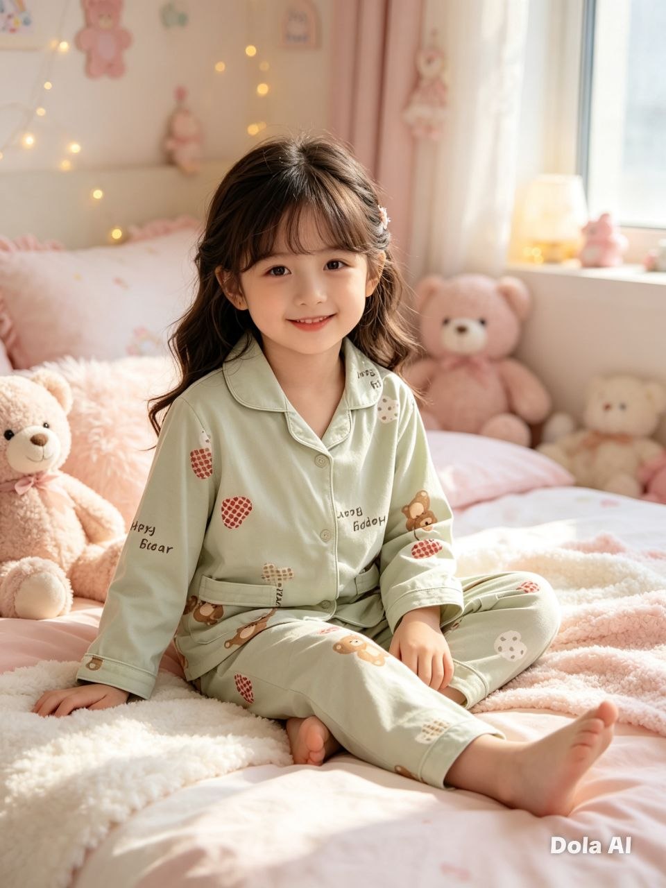 Lucky Clover Matcha Pajama Set