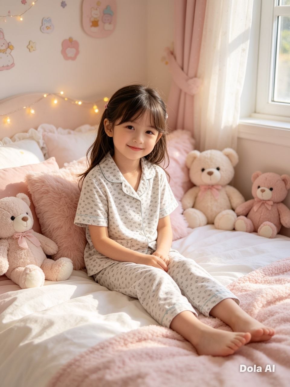 Starlight Ditsy Monochrome Pajama Set