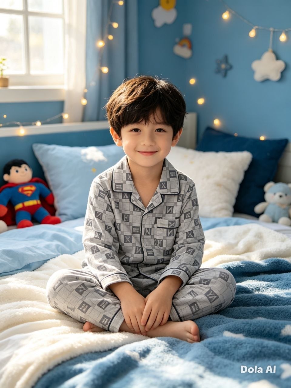 Cambridge Grid Check Pajama Set
