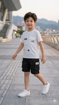 Urban Explorer Tee & Cargo Shorts Set