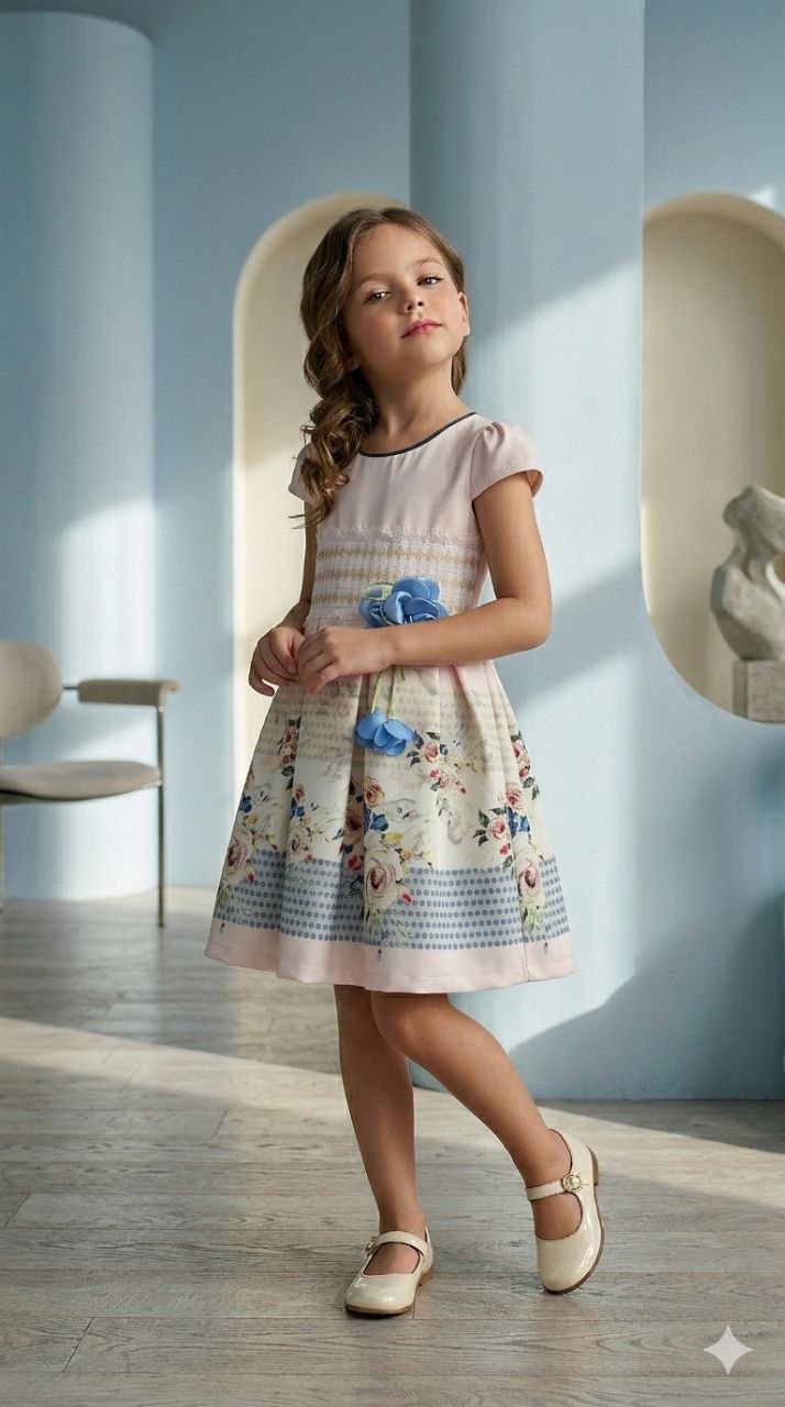 Sweet Butterfly Floral Day Dress