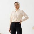 Luxe Silk-Touch Classic Button-Down