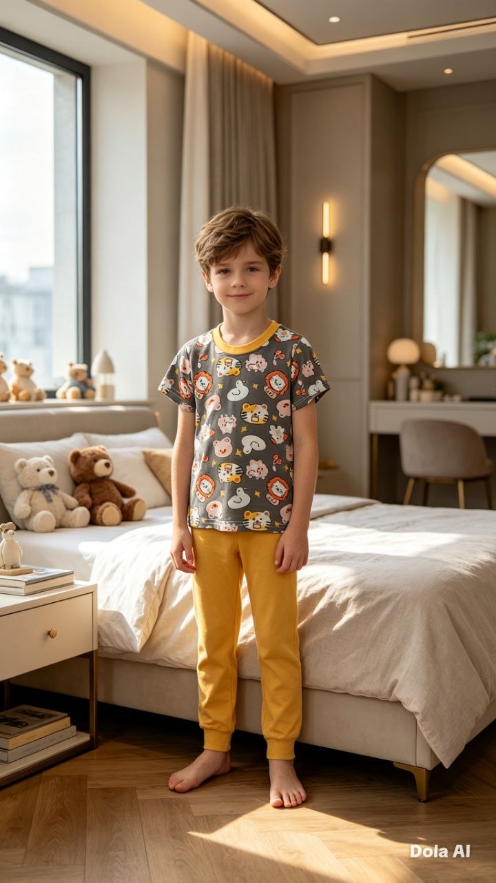Little Dreamers Playful Print Pajama Set