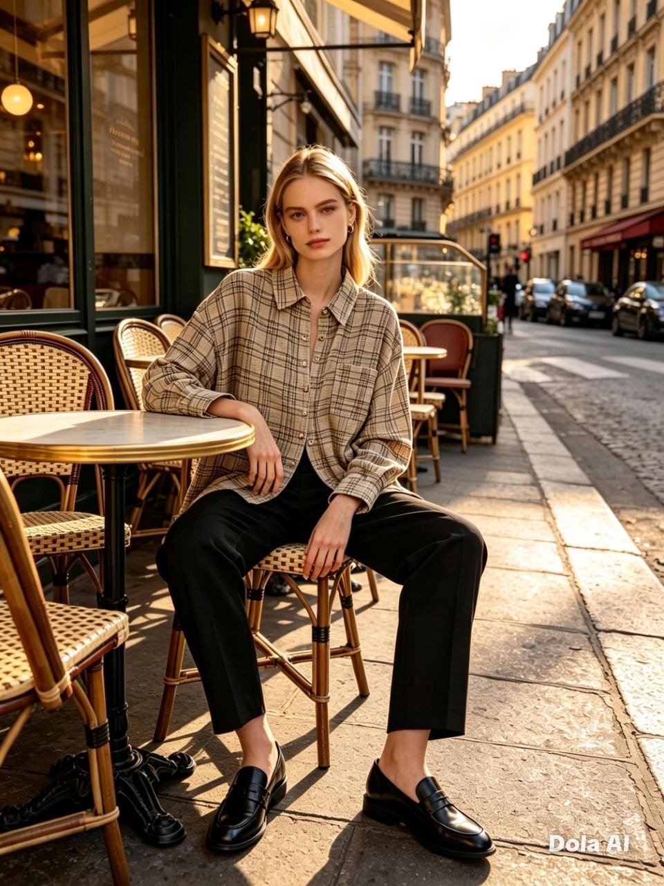 Autumn Cafe Plaid Overshirt