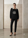 Women's New York Graphic Half-Zip Collared Sweatshirt