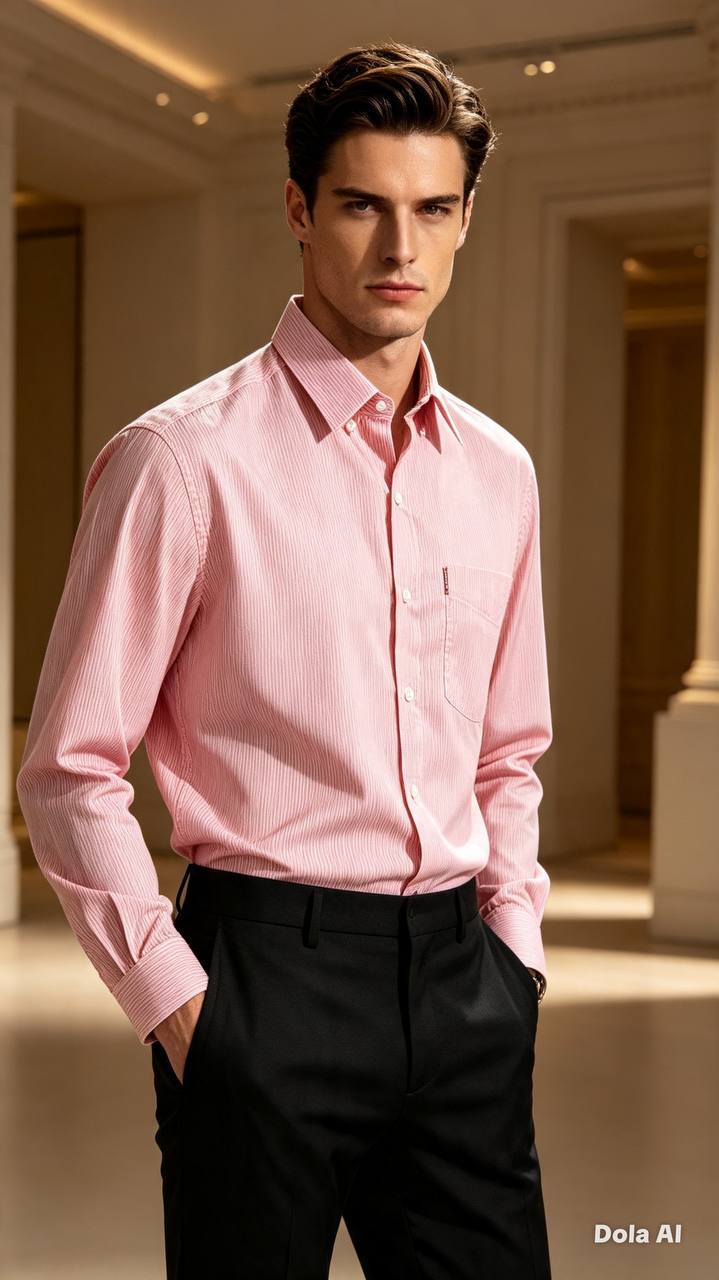 Men's Executive Series Plaid Long Sleeve Dress Shirt