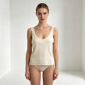 Women's Elegance Series Scoop Neck Picot-Lace Tank Top Innerwear